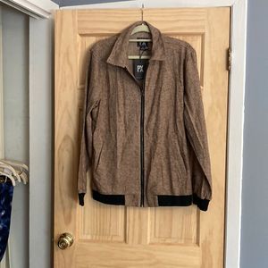 NWT PX brown zip up jacket/sweater